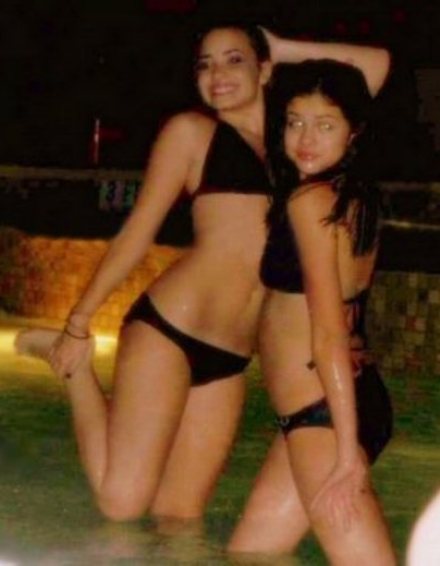 demi lovato and selena gomez bikini. Demi Lovato and Selena Gomez